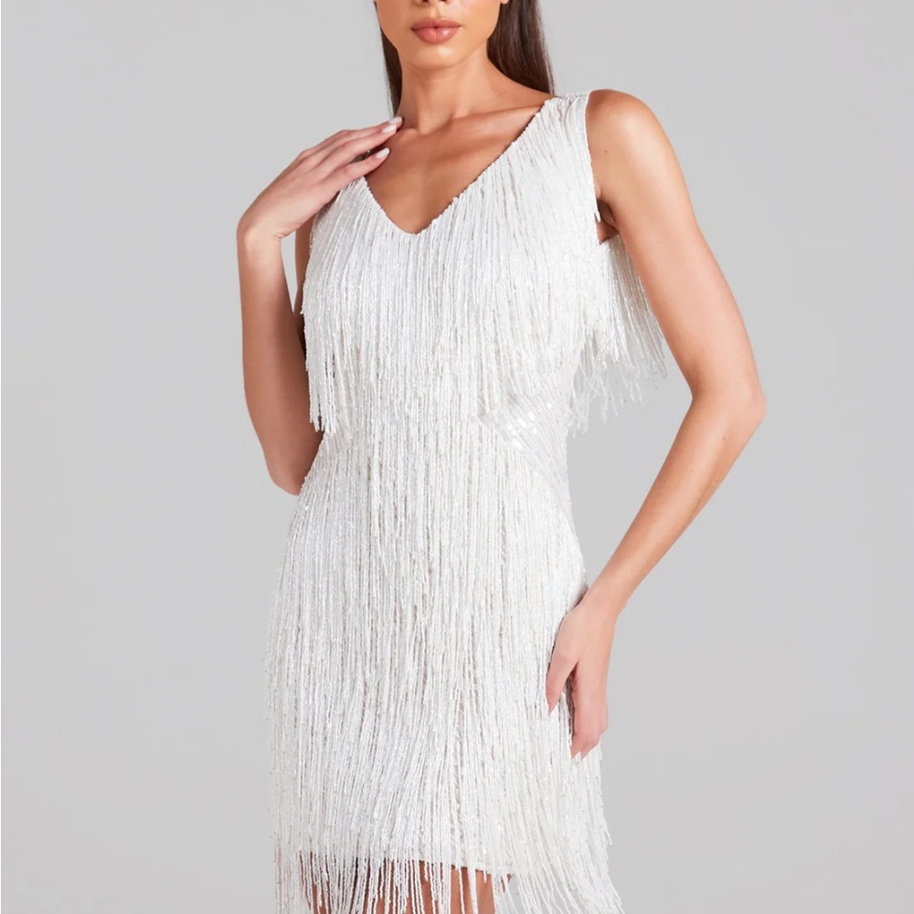 Nadine Merabi Sadie white dress NWT
